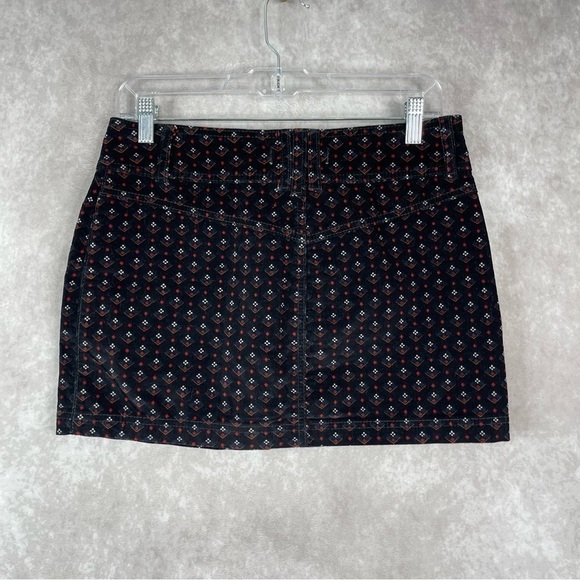 Free People Joanie Corduroy Printed Button Up Mini Skirt Women's Size 27 - Picture 6 of 8